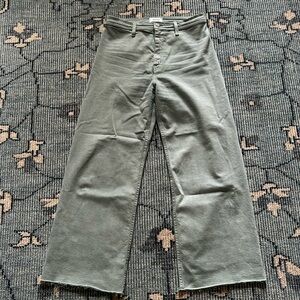 Pistols Jean Aqua Snow High Rise Crop